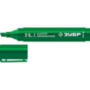 Маркер перманентный клиновидный зеленый МП-300К 2-5мм  ЗУБР
