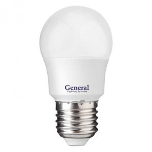 Лампа светодиодная 15 ватт GLDEN-G45F-15-230-E27-6500 General