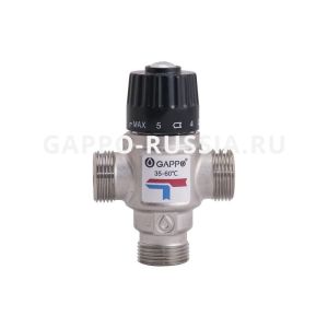 Термостатический смесительный клапан для систем отопления и ГВС Gappo 3/4