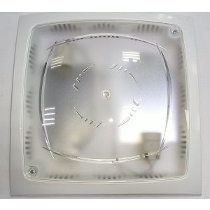 Светильник квадратный (белый) для 2х с/д ламп DE-PA