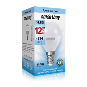 Лампа светодиодная P45-12W/4000/E14 Smartbuy