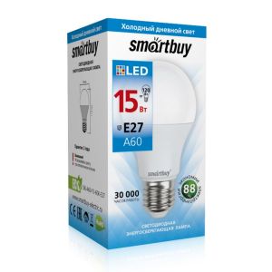 Лампа светодиодная A60-15W/6000/E27 Smartbuy