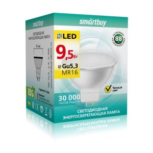 Лампа светодиодная Gu5,3-9,5W/3000 Smartbuy