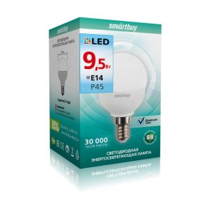 Лампа светодиодная P45-9,5W/4000/E14 Smartbuy
