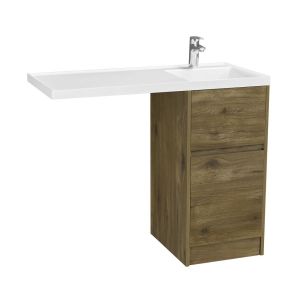 Тумба под раковину Aquaton Лондри 40 без фасада, дуб рустикальный