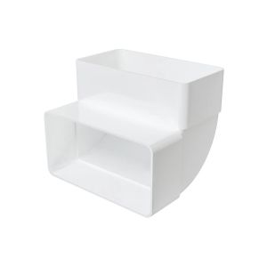 Колено «ERA» вертикальное 90° прямоугольное 60х120