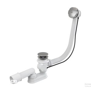 Слив-перелив Alcadrain для ванны, автомат, хром (A55KM-80)