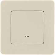 Выключатель 1-клавишный с подсветкой слоновая кость INSPIRIA