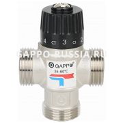 Термостатический смесительный клапан для систем отопления и ГВС Gappo 1