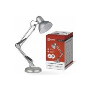 Светильник настольный под лампу на основании серебро 60Вт E27 СНО-15С IN HOME