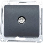 Розетка TV коннектор антрацит Glossa Schneider