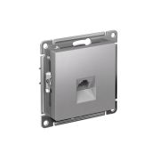 Розетка компьютерная алюминий 1xRJ45 ATLAS Schneider