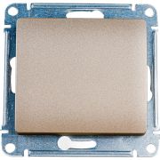 Переключатель 1-клавишный титан Glossa Schneider