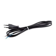 Шнур для бра 2x0.5мм2 1,8м без выкл черный 2,5A ЭРА