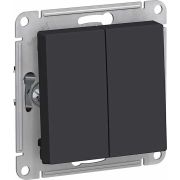 Переключатель 2-клавишный карбон ATLAS Schneider