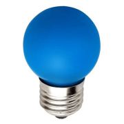Лампа светодиодная 1W, Е27, синий, G45, LB-37, Feron