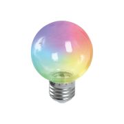 Лампа светодиодная 3W, Е27, RGB, G60, LB-371, Feron