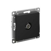 Розетка TV коннектор карбон ATLAS Schneider