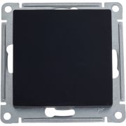 Переключатель перекрёстный 1-клавишный карбон ATLAS Schneider