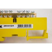 Шина N «ноль» на DIN-изоляторе ШНИ-6х9-8 ЖЕЛТАЯ