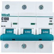Выключатель автоматический ВА-201 4,5ka 100А 3П C DEKraft