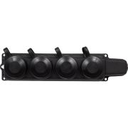 Колодка каучуковая 4-х местная с защитными крышками 230В, 2P+PE, 16A, РП16-432