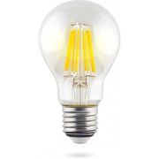 Лампа светодиодная диммируемая А60, 9,5Вт, филамент