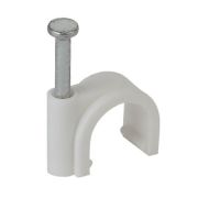 Скоба круглая пластиковая 6мм