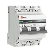 Выключатель автоматический 3P 32А (C) 4,5kA ВА 47-63 EKF