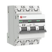 Выключатель автоматический 3P 2А (C) 4,5kA ВА 47-63 EKF