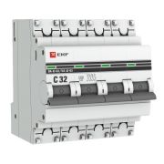 Выключатель автоматический 4P 32А (C) 4,5kA ВА 47-63 EKF