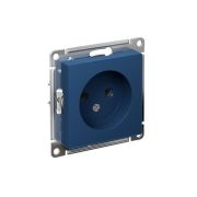 Розетка 1-местная без заземления аквамарин ATLAS Schneider