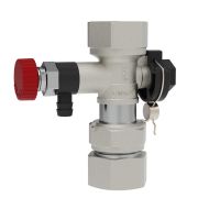 Кран-отсекатель шаровой для покл.мембранного бака с дренажем 3/4«-1»