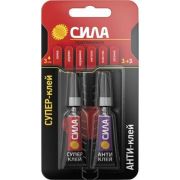 Супер клей сверхпрочный 3гр+Антиклей 3гр. BL-1 СИЛА