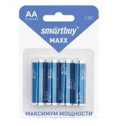 Батарейка алкалиновая Smartbuy MAXX LR6/4B (48/480) (SBBM-2A04B) ЦЕНА ЗА УПАКОВКУ