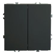 Переключатель 2-кл. RSW10-5107-05 чёрный Эмили