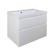 Комплект тумба Azario Velluto 80 800х450х660 подвесная, с раковиной Slim 80, белый матовый