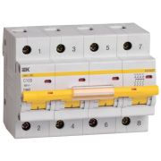 Выключатель автоматический ВА47-100 4Р 100А 10кА х-ка С ИЭК