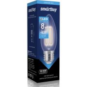 Лампа светодиодная FIL C37-8W/4000/E27 Smartbuy