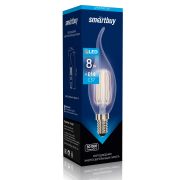 Лампа светодиодная FIL C37-8W/4000/E14 Smartbuy