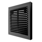 Решетка вентиляционная Р сетка разъемная 150х150 пластик Black ERA