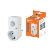 Датчик движения розеточный ДДР-01 1200Вт,10-420с,120гр., 2-9 м, IP20 TDM