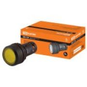 Кнопка SB7-CAL45 с фиксацией 1НО+1Н3,d22 мм,жёлтая IP54 TDM