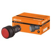 Кнопка SB7-CAL45 с фиксацией 1НО+1Н3,d22 мм,красная IP54 TDM