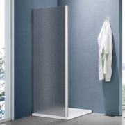 Боковая часть душ. ограждения SANTREK AQUA Lea- SP-900-G-Chrome 900*1850 стекло Грейп 5мм, профиль Хром