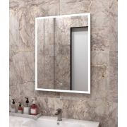Зеркало Континент Frame White Led 100х70 белое LED подсветка
