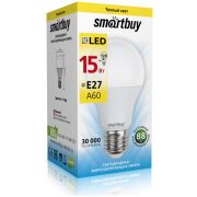 Лампа светодиодная A60-15W/3000/E27 Smartbuy