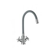 Смеситель для кухни нерж/сталь REFLECTOR MIXXUS DVE-011 GRAY Ø40