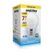 Лампа светодиодная G45-07W/3000/E27 Smartbuy