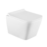 CUBE 2 унитаз подвесной с крышкой Soft-close БЕЗОБОДКОВЫЙ